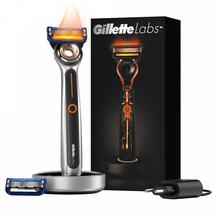 Gillette Labs Heated Razor Επαναφορτιζόμενη Ξυριστική Μηχανή+2 Ανταλλακτικά