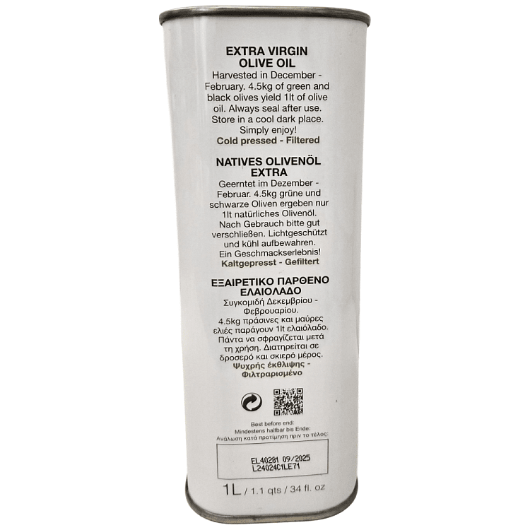 Finest Select Εξαιρετικό Παρθένο Ελαιόλαδο 1lt