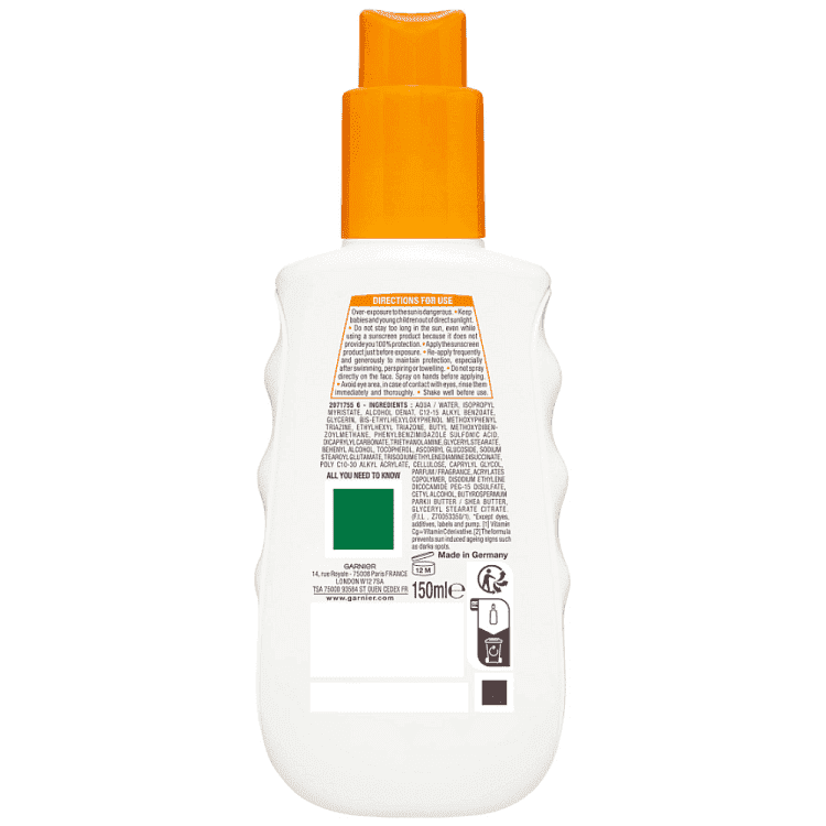 Ambre Solaire Αντηλιακό Hydra 24 Spray SPF 50+ 150ml