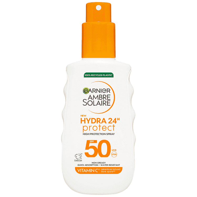 Ambre Solaire Αντηλιακό Hydra 24 Spray SPF 50+ 150ml