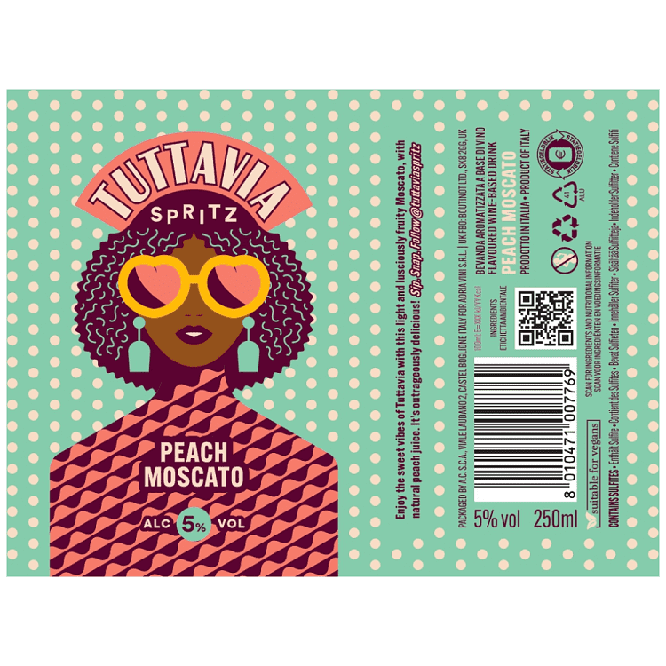 Tuttavia Spritz Μοσχάτο & Ροδάκινο 250ml
