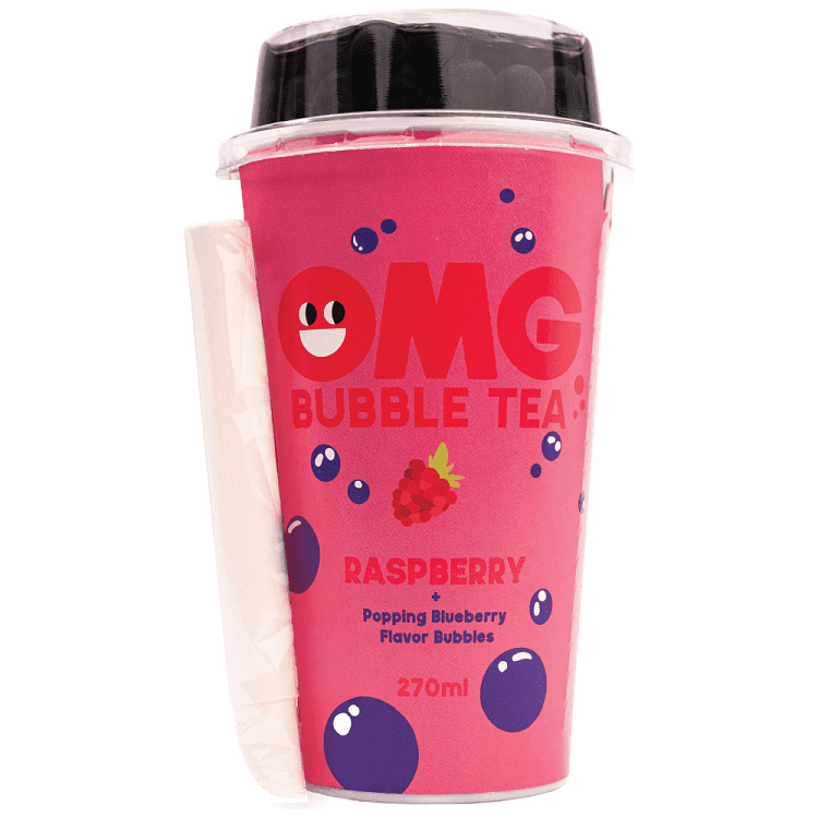 Omg Bubble Tea Rasberry 270ml