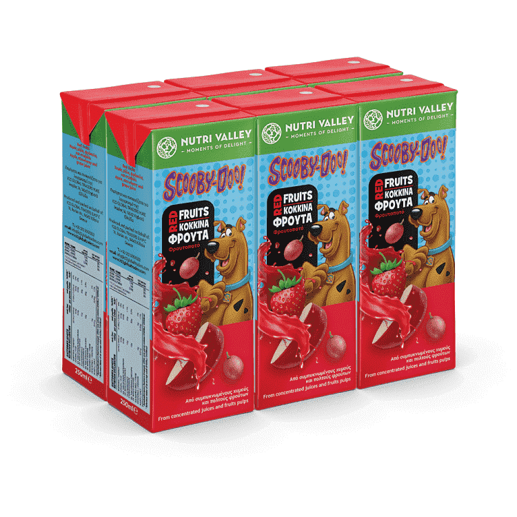 Nutri Valley Scooby doo Red Fruits 6x250ml