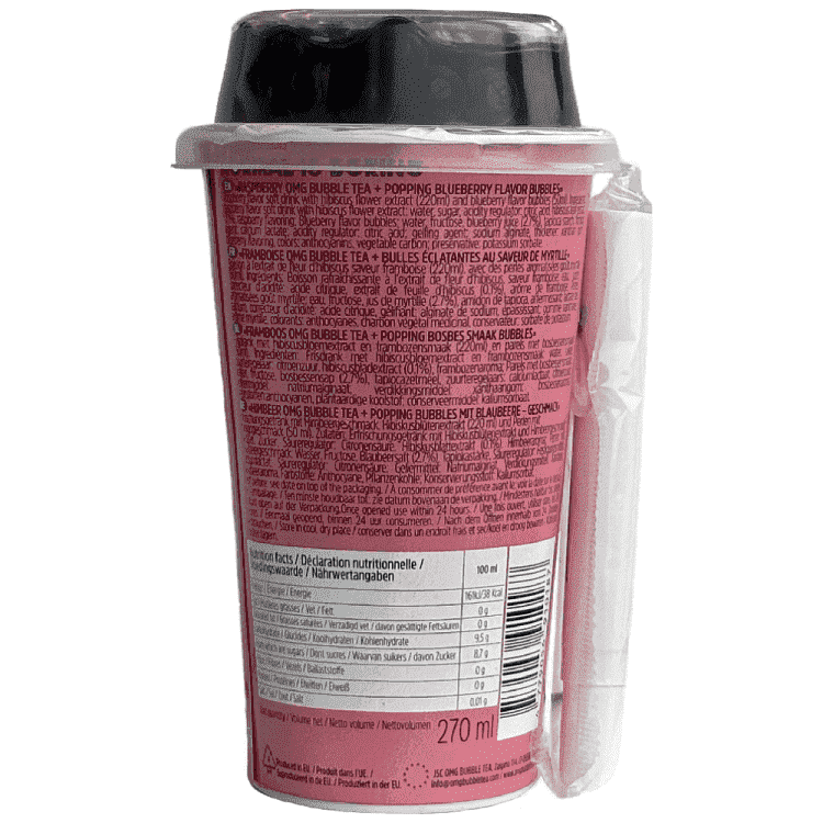 Omg Bubble Tea Rasberry 270ml