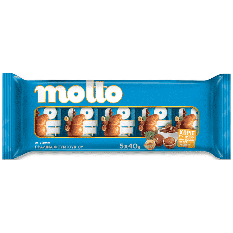 Molto Κρουασάν Πραλίνα 5x40gr