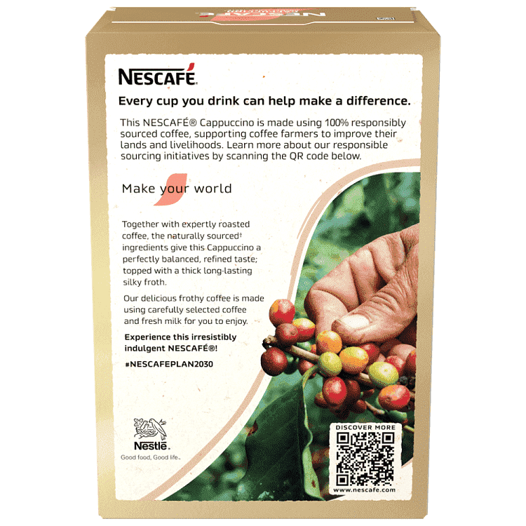 Νescafe Cappuccino Unsweetened Φακελάκια 14.2gr