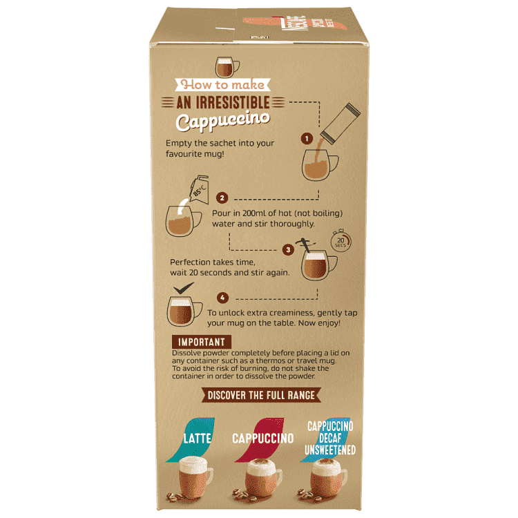 Νescafe Cappuccino Unsweetened Φακελάκια 14.2gr