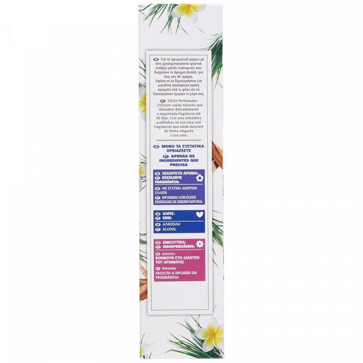 Botanica Αρωματικά Stick Βετιβερ Καραϊβικής & Σανδαλόξυλο 80 ml