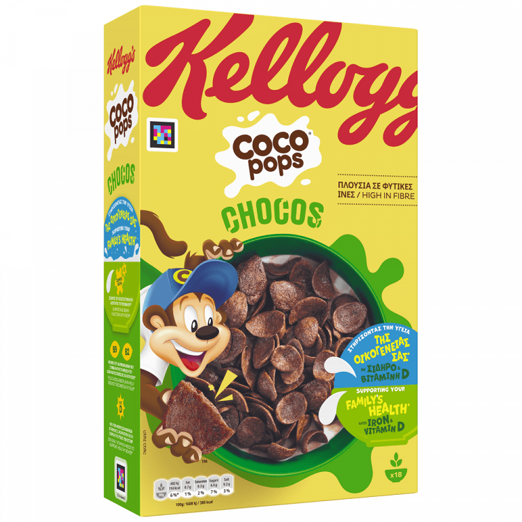 Kellogg's Coco Pops Δημητριακά Chocos 550gr