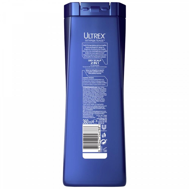 Ultrex Dry Scalp 2in1 Σαμπουάν 360ml