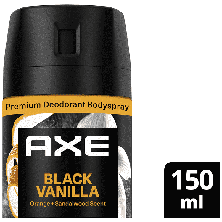 Axe Αποσμητικό Σπρέυ Σώματος Black Vanilla 150ml