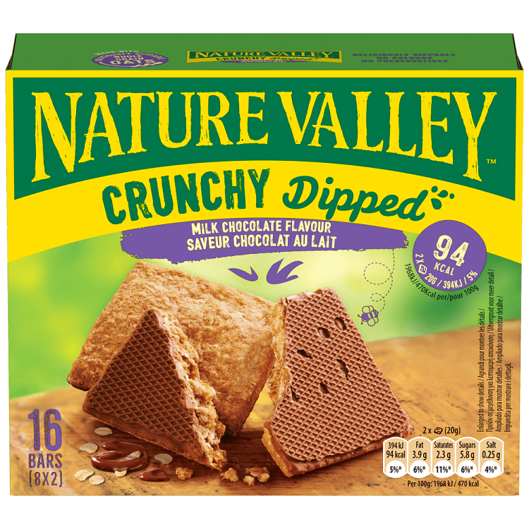 Nature Valley Bars Dip Chocolate 8τεμ 20gr