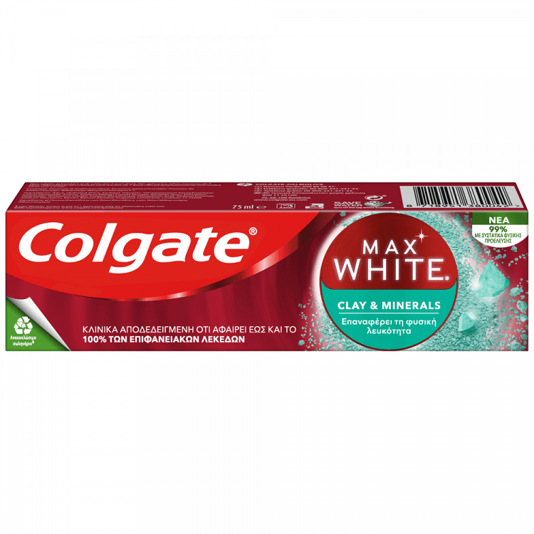 Colgate Οδοντόκρεμα Max White Clay 75ml