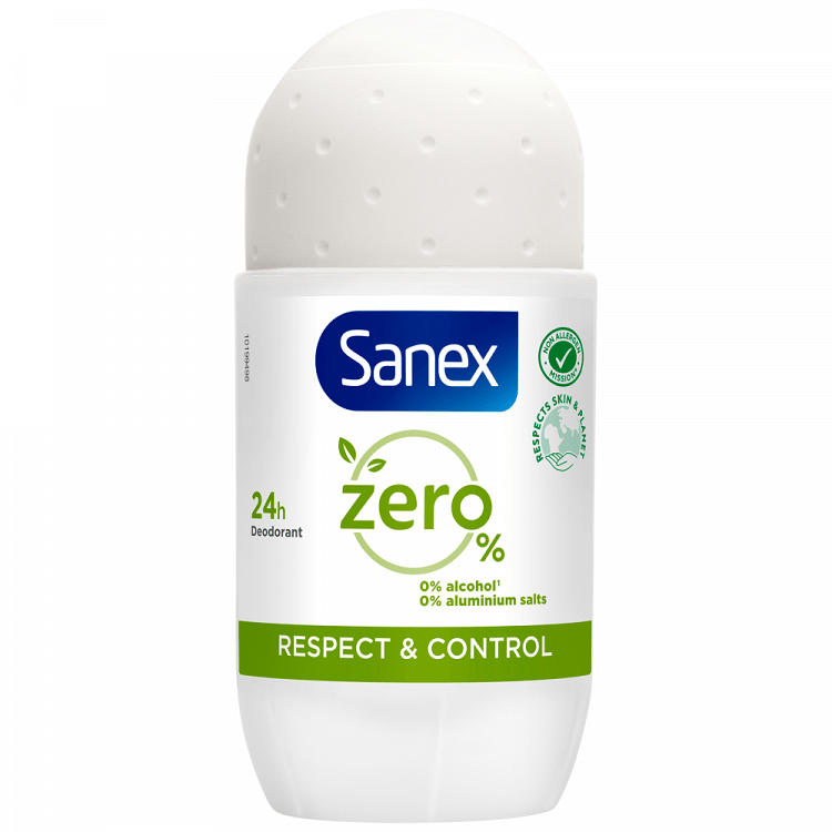Sanex Zero% Respect & Control Αποσμητικό Roll-on 50ml