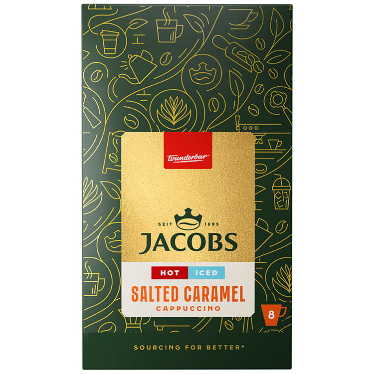 Jacobs Καφές Iced Cappuccino Salted Caramel 8τεμ 142,4gr