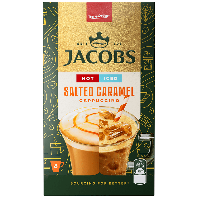 Jacobs Καφές Iced Cappuccino Salted Caramel 8τεμ 142,4gr