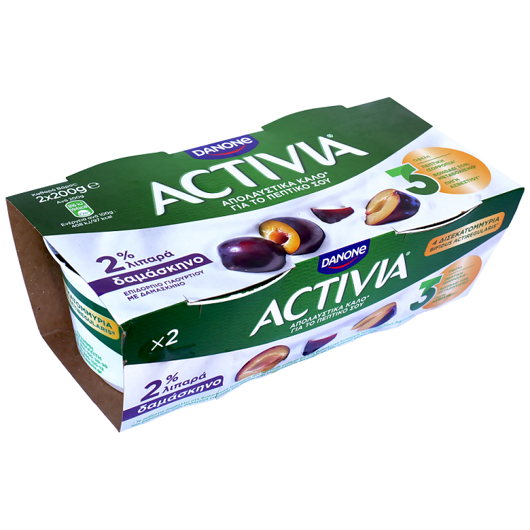 Activia Δαμάσκηνο 2x200gr