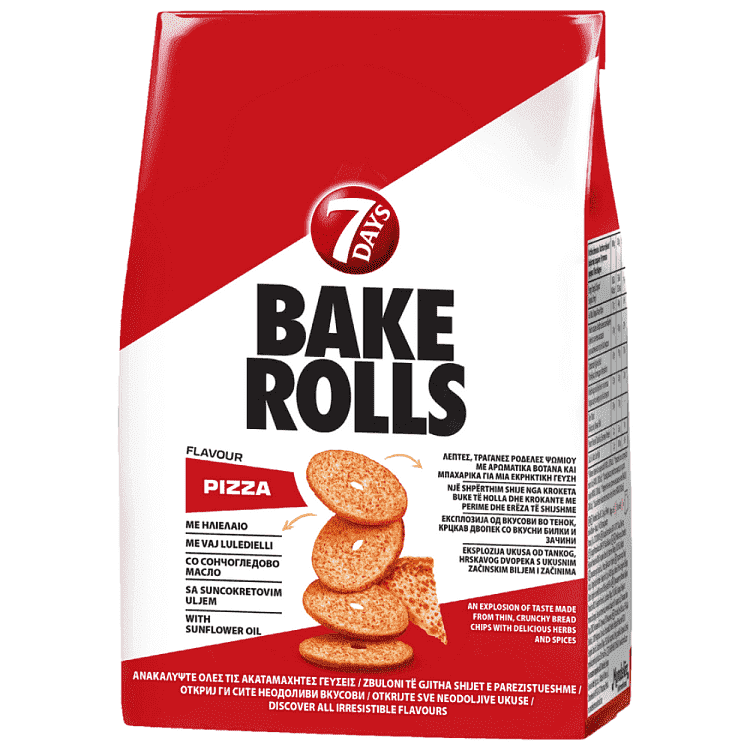 7 Days Bake Rolls Pizza 150gr