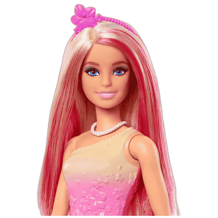 Barbie Νέα Πριγκίπισσα Ροζ Ανταύγιες