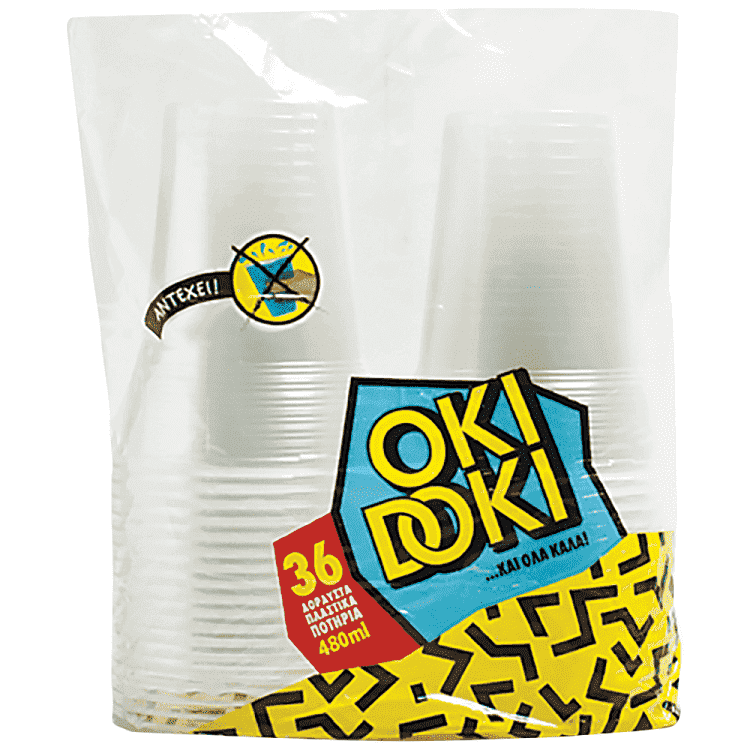 Oki Doki Ποτήρι Πλαστικό 36x430ml