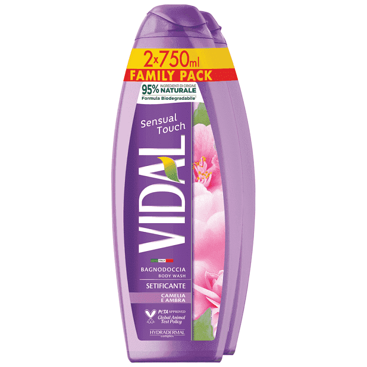 Vidal Shower Gel Sensitive Touch 2x750ml