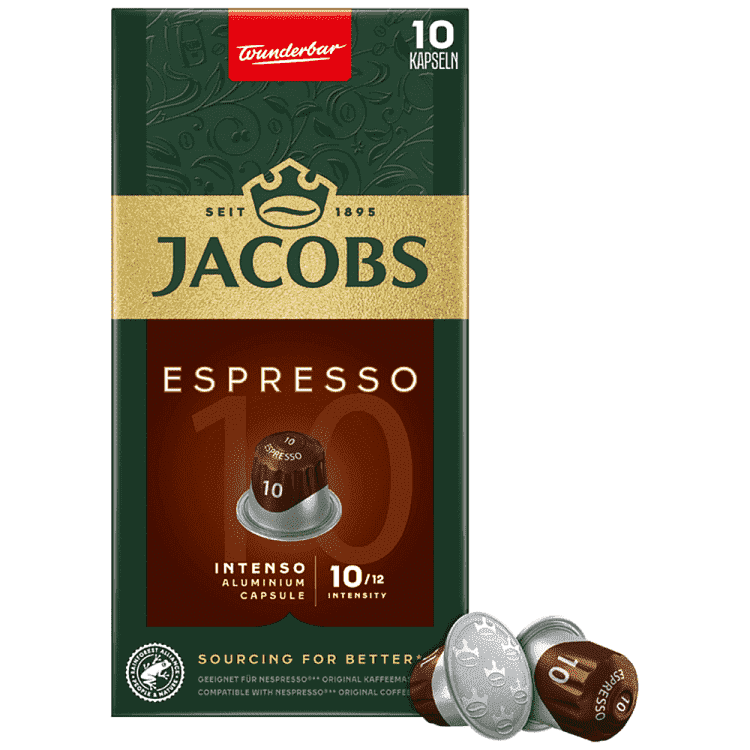 JACOBS Espresso Intenso Kάψουλες Συμβατές Με Μηχανές Nespresso* 10τεμ