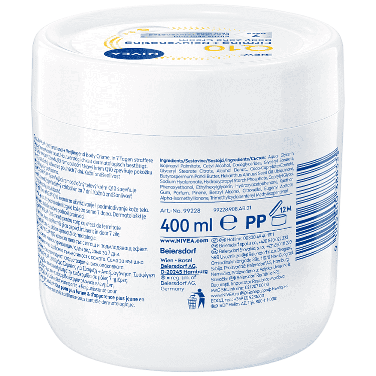 Nivea Q10 Plus Κρέμα Σώματος Σύσφιξης 400ml