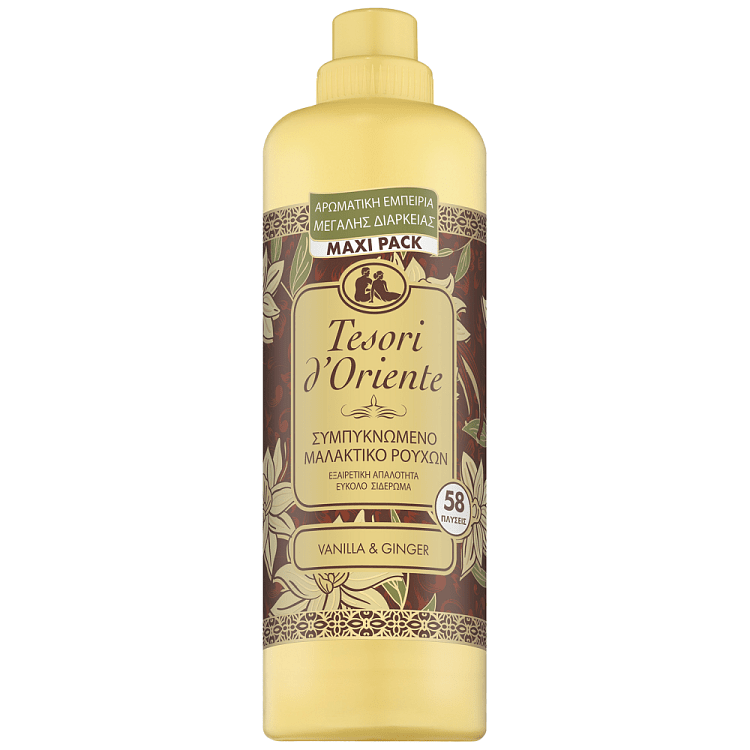 Tesori D'oriente Μαλακτικό Ρούχων Vanilla & Ginger 58Mεζ 1,160ml