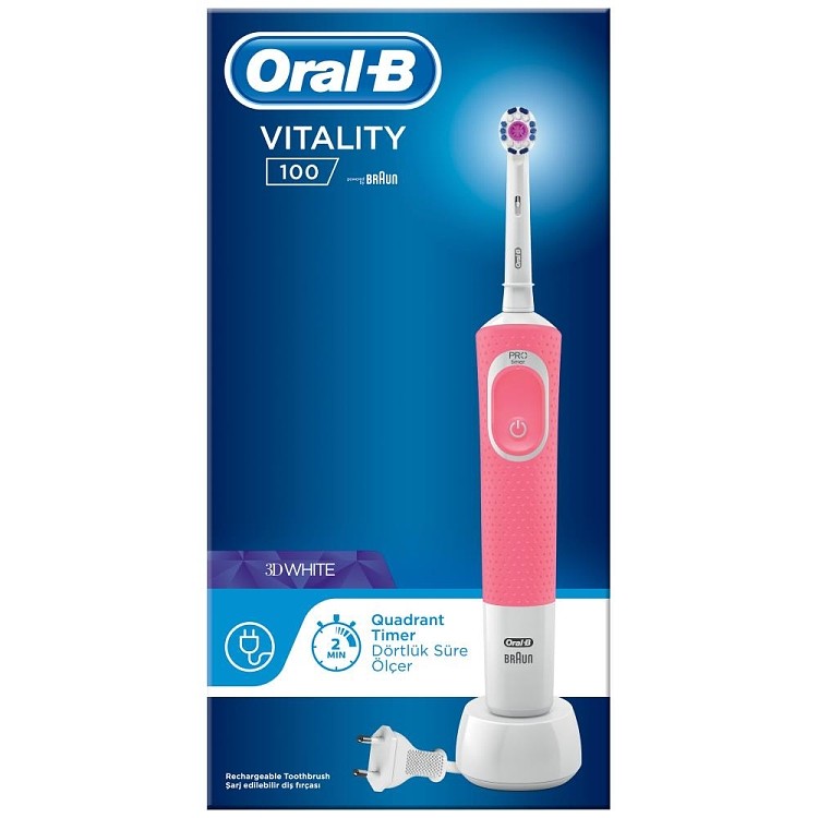 Oral B Vitality 3D White Επαναφορτιζόμενη Οδοντόβουρτσα