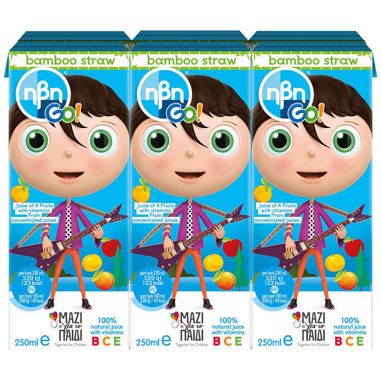 Ηβη Go! Blue Χυμός 6x250ml