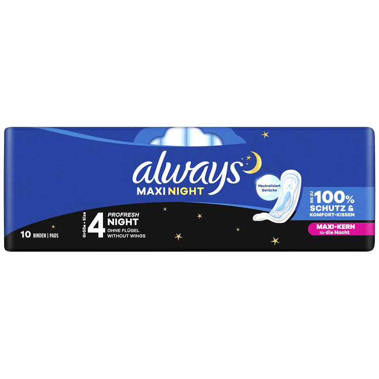 Always Maxi Night 10 Τεμάχια