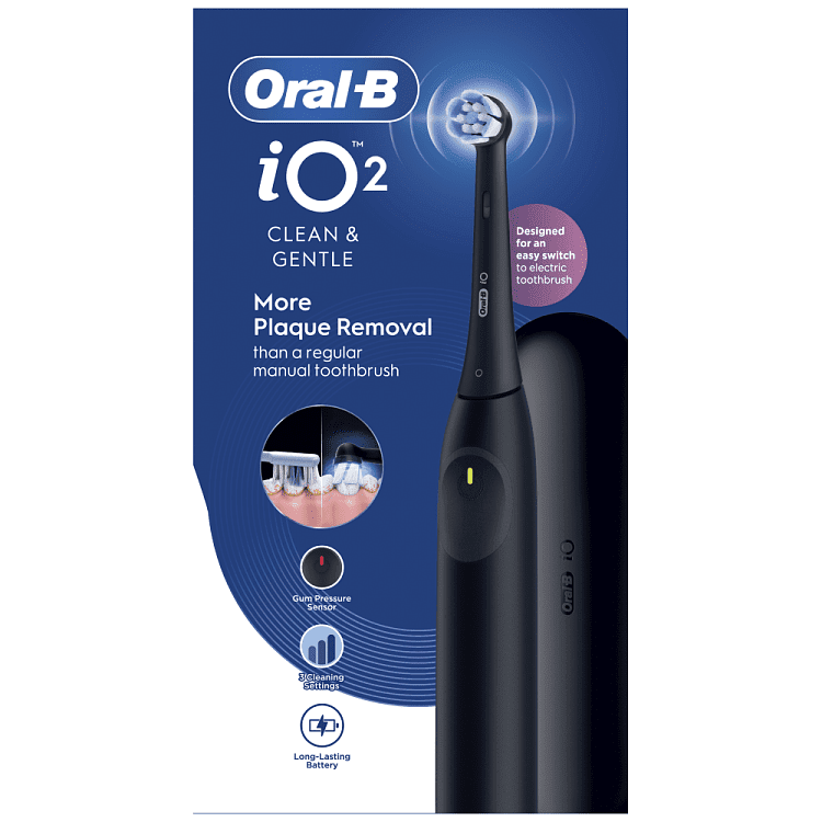 Oral b IO2 Ηλεκτρική Οδοντόβουρτσα Black