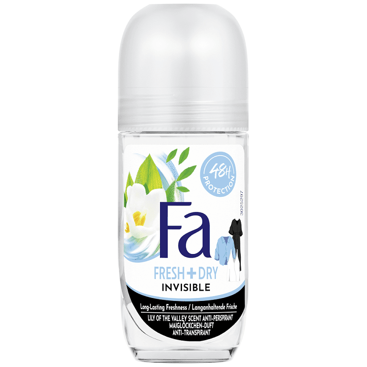 Fa Αποσμητικό Σώματος Invisible Fresh Roll On 50ml