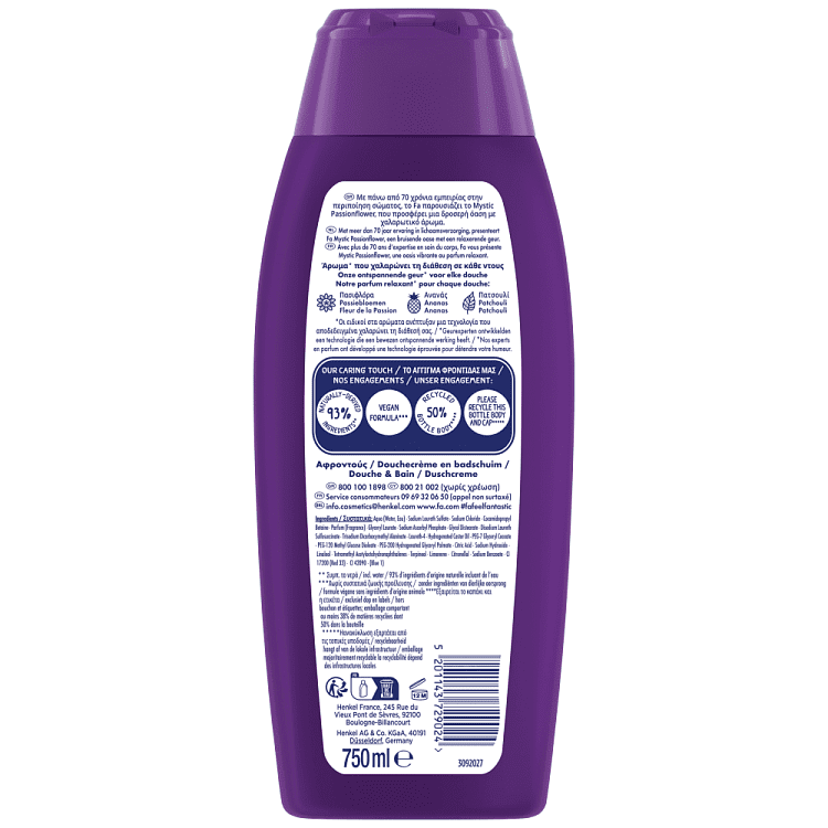 Fa Foam Bath Mystic Moments Shea 750ml