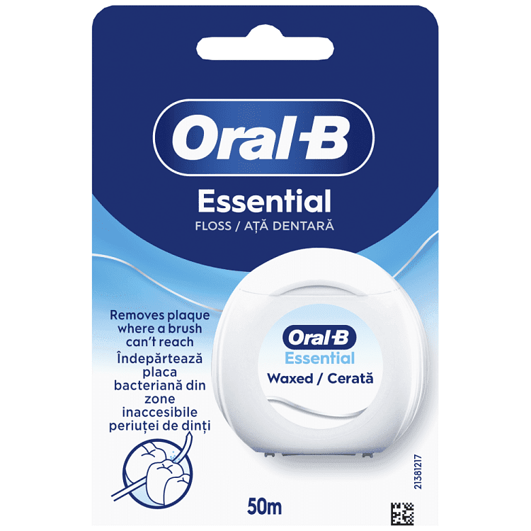 Oral-B Οδοντικό Νήμα Κηρωμένο Χωρίς Γεύση 50ml