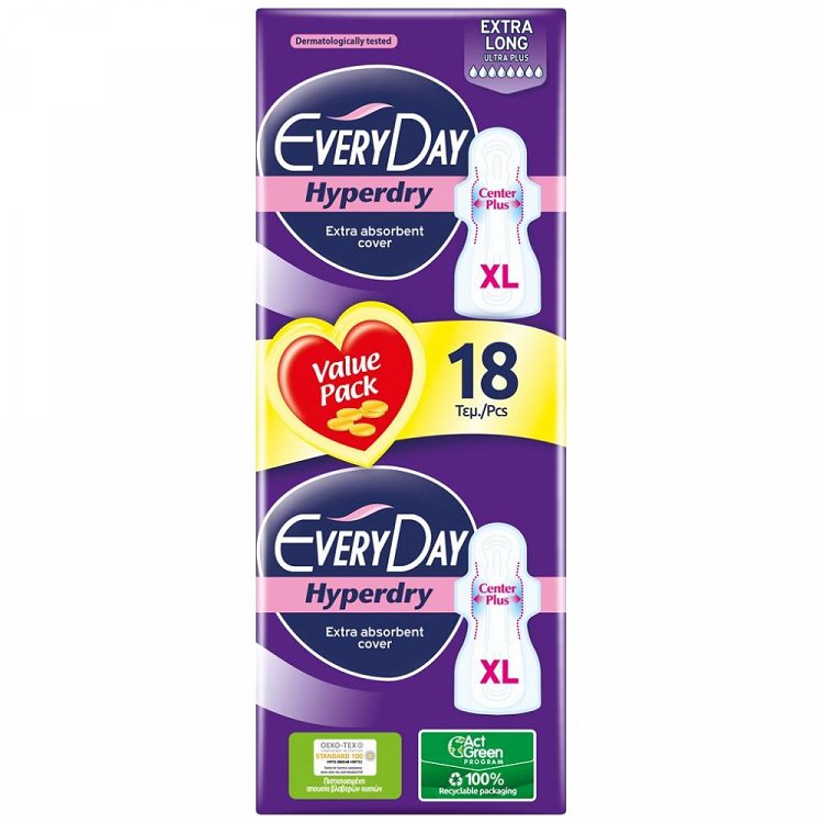 EveryDay Hyperdry Ultra Plus Extra Long 18τεμ