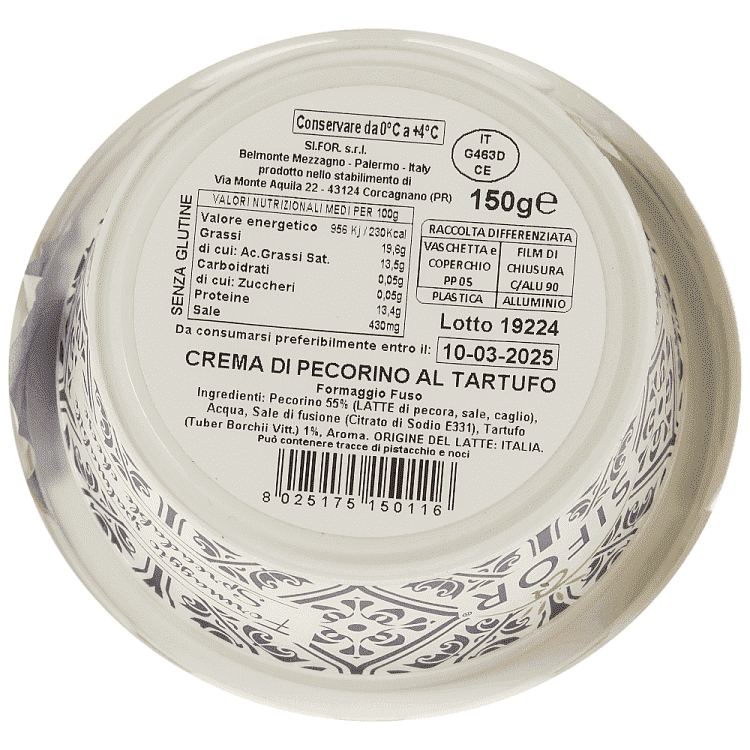 Sifor Pecorino Κρέμα Tυρί Τρούφα 150gr