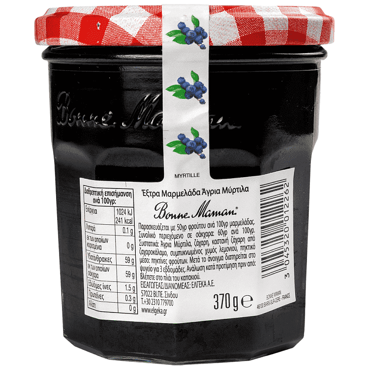 Bonne Maman Μαρμελαδα Άγριο Μύρτιλο 370gr