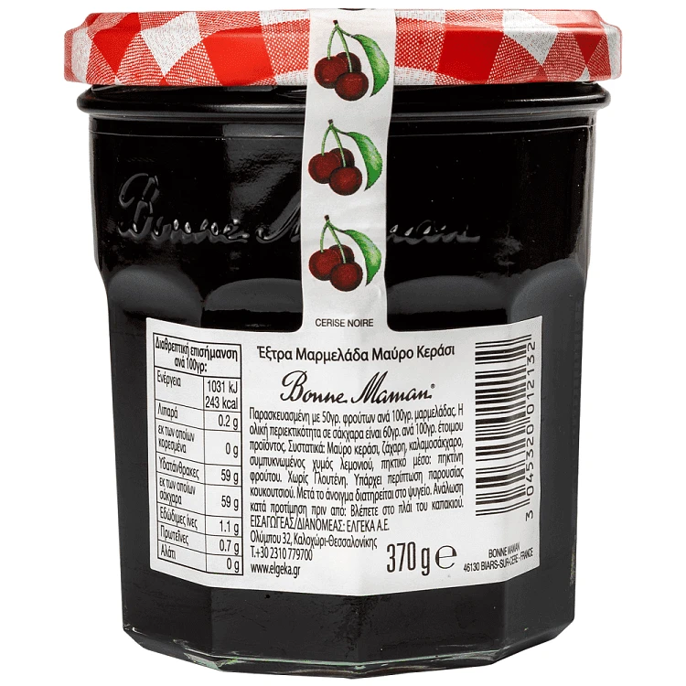 Bonne Maman Μαρμελαδα Μαύρο Κεράσι 370gr