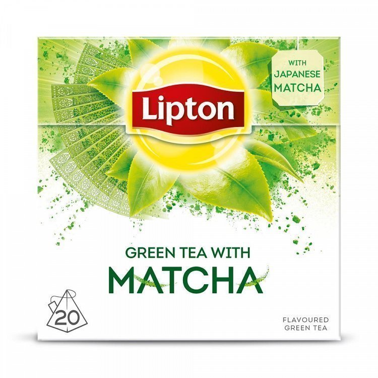 Lipton Τσάι Green Matcha Πυραμίδες 20 φακελάκια