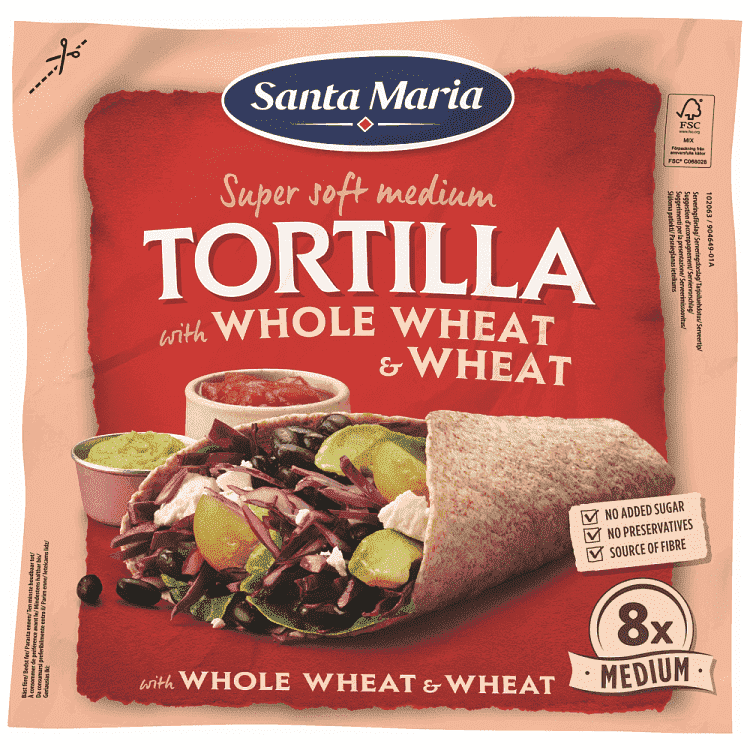 Santa Maria Τορτίγια Ολικής Άλεσης 320gr