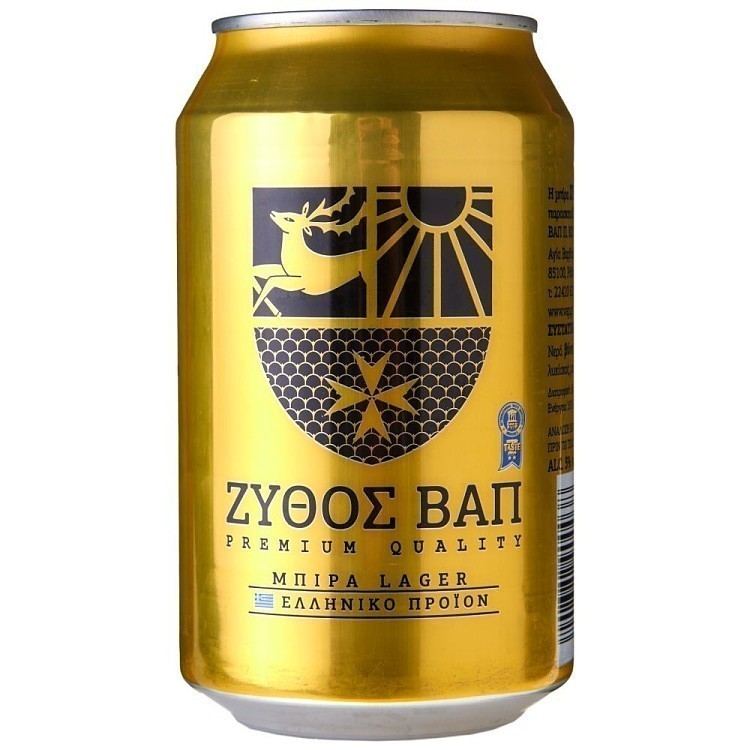 Ζύθος Βαπ Μπύρα Κουτί 330ml