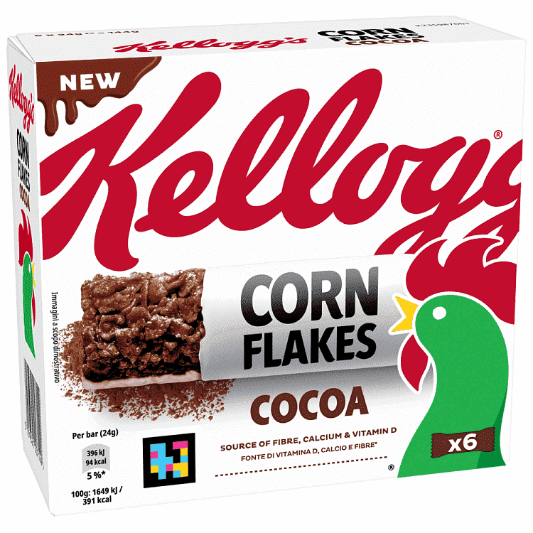 Kelloggs Corn Flakes Cocoa Bar 6x24gr