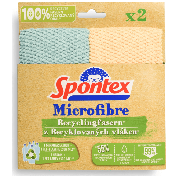 Spontex Πανάκια Eco Microfibre 2τεμ