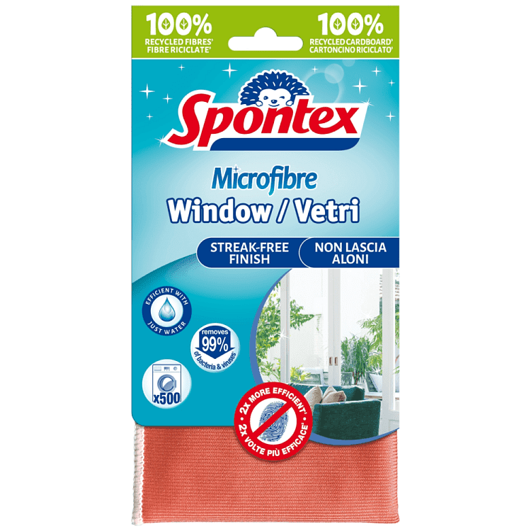 Spontex Πανάκι Μικροϊνών Για Τζάμια