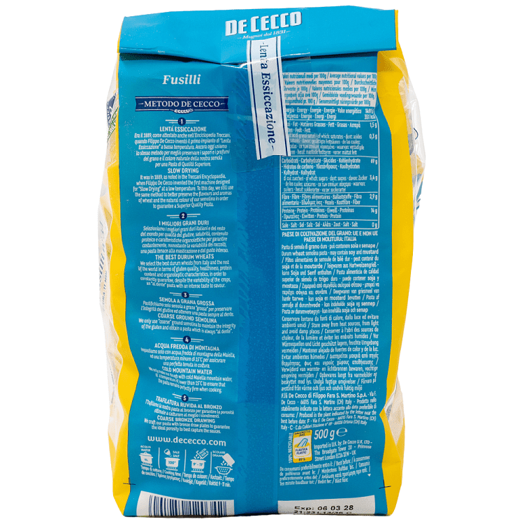 De Cecco Fusilli 500gr