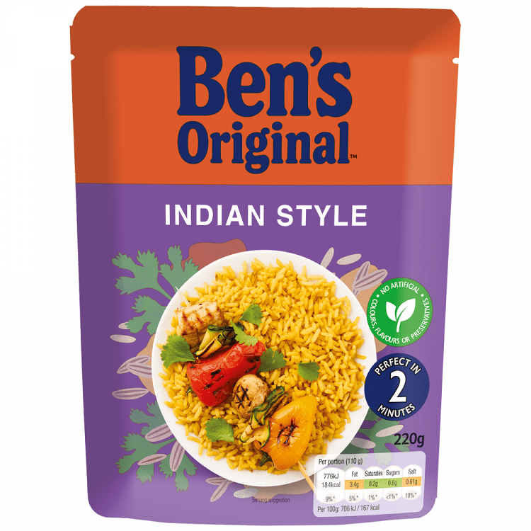 Ben's Original Ρύζι Indian Σε 2' Λεπτά 220gr