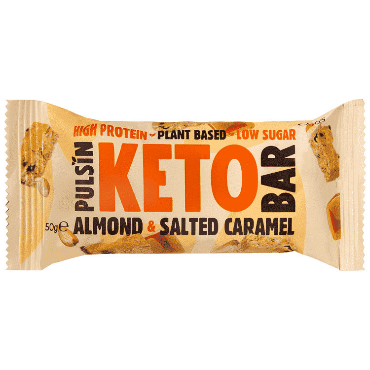 Pulsin Μπάρα Keto Αμύγδαλα Αλατισμένη Καραμέλα 50gr