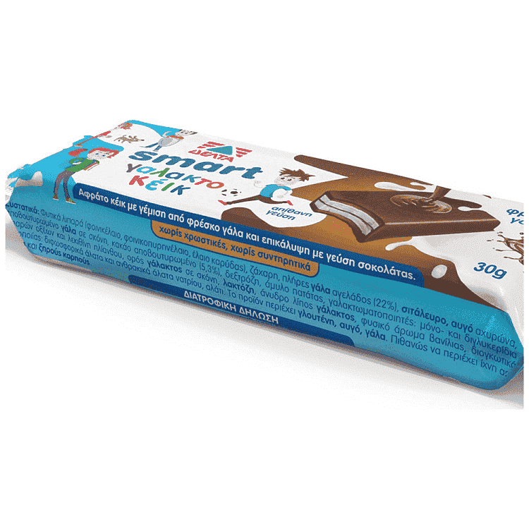 ΔΕΛΤΑ Smart Γαλακτοκέικ Σοκολάτα 30gr 4τεμ