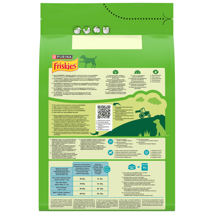 Friskies Light Ξηρή Τροφή Σκύλου Με Κοτόπουλο & Λαχανικά 3kg